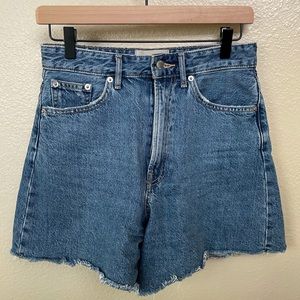 High-Waisted EVERLANE A-Line Denim Shorts